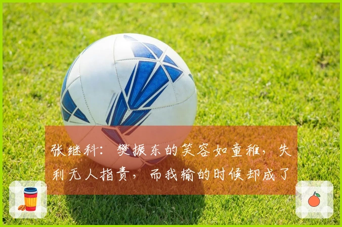 张继科：樊振东的笑容如童稚，失利无人指责，而我输的时候却成了罪人